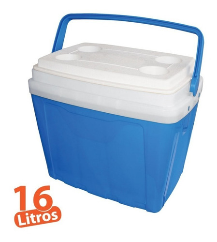 Caixa Térmica 16 Litros Cooler Para 22 Latas 