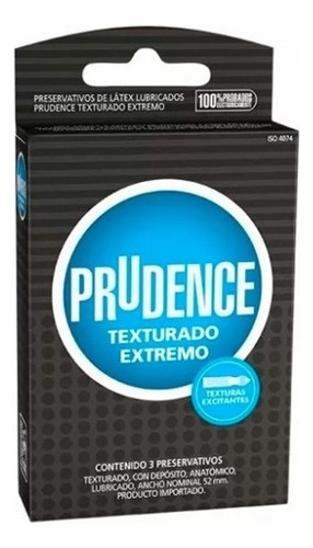 Preservativo Prudence Texturado Extremo, 1 Caja, 3 Unidades