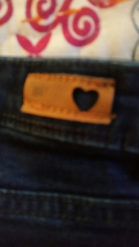 Pantalón De Jean Nena Talle 12 Años Recto Y Elastizado