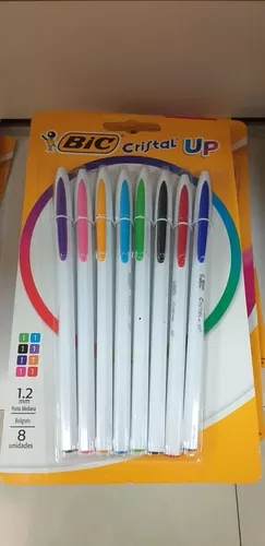 Boligrafo Bic Juego X 8 Colores Cristal Up 1.2 Mm