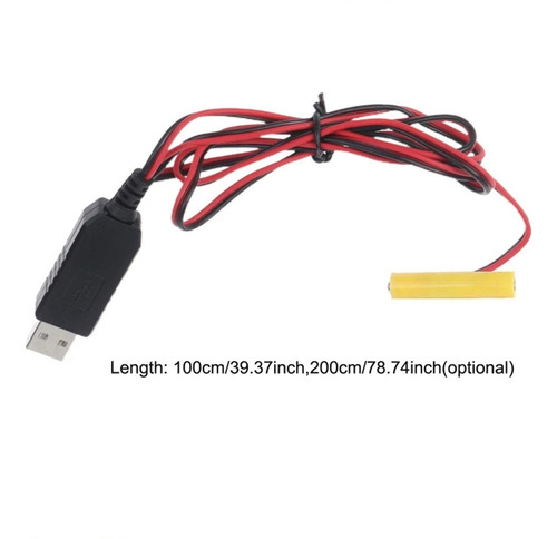 Cable Eliminador De Baterías Ficticio O4usb Lr03 De 5 V A 3