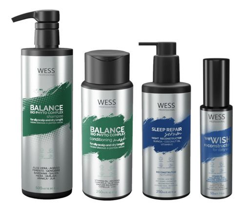 Wess Balance Sh 500ml+cond 250ml+sleep 250ml+wewish 50ml