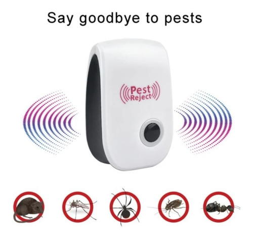 Imagen 1 de 10 de Repelente Ultrasonico Mosquitos Ratones Cucarachas Plagas