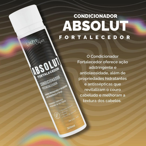 Kit Shampoo E Condicionador Absolut Fortalecedor-light Hair