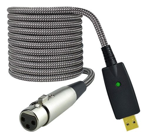 Cable Adaptador Xlr A Usb, Cable Xlr Hembra De Micrófo...