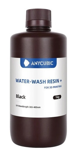Resina Lavable En Agua Anycubic 1l Color Negro