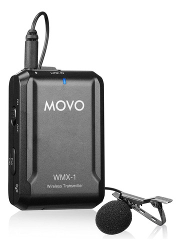 Movo Wmx-1-tx Micrófono Lavalier Inalámbrico De 2.4 Ghz, Tra