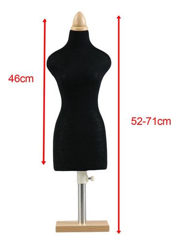 * Maniquí De Costura En Miniatura, Base Cuadrada De 46 Cm.