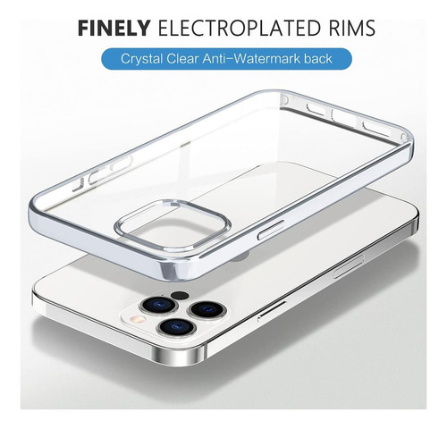 Milprox Funda P/ Phone 12 Pro Max Transparente Golpes Caidas