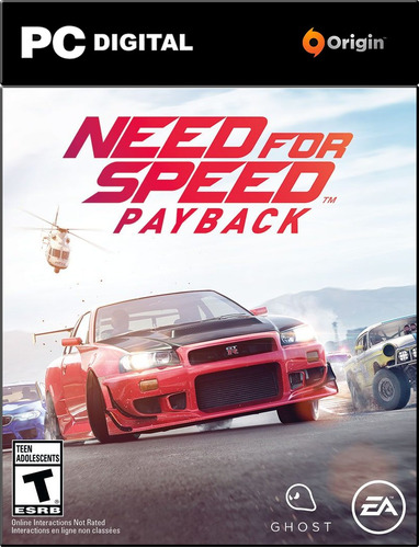 Need For Speed Payback Pc Español + Online / Código Original