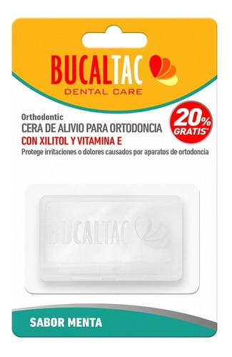 Bucal Tac Cera Para Ortodoncia Sabor Menta 6 Cintas