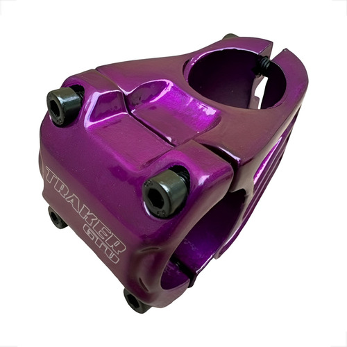 Kit Guidão Mesa 31.8mm Gtu Falcon Roxo Lilas Mtb Montadinha