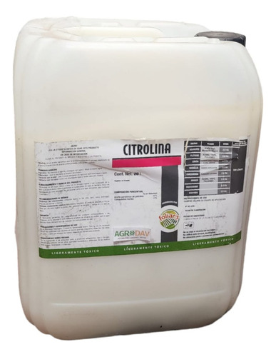 Citrolina 20 L Insecticida Acaricida Aceite Parafínico
