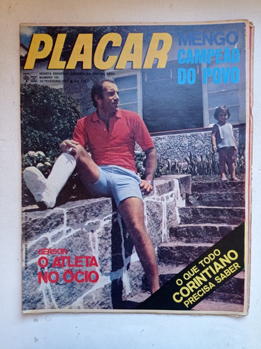 Revista Placar Nº 102 - Fev/1972 - Gérson / Tabela 