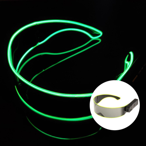 .. Lentes De Sol Luminosas Led Con Luz De Estilo Futurista