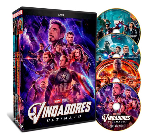 Dvd Coleção: Os Vingadores ( 4 Filmesv)