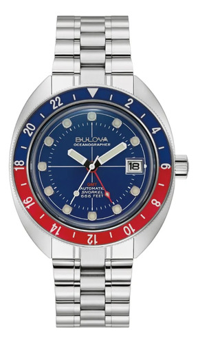 Reloj Bulova Oceanographer Gmt 96b405 Para Caballero E-watch