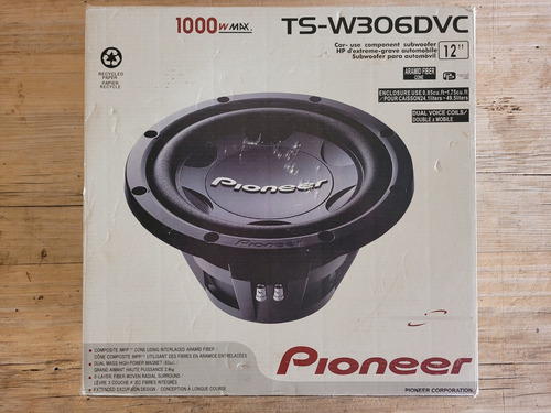 Subwoofer Pioneer 12 Ts-w306dvc Novo - Não Cara Preta/impp (Usado)