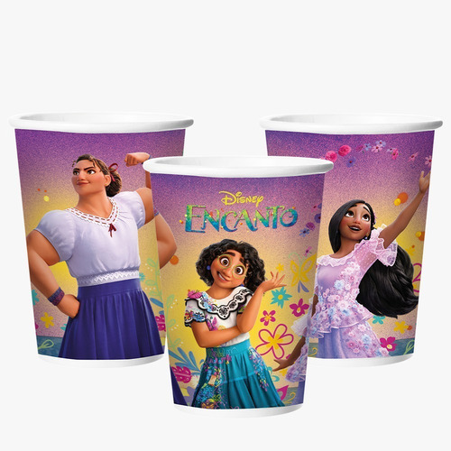 Imagem 2 de 7 de Copos E Pratos Encanto Disney - Embalagens Promocionais