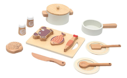 Juguete De Cocina De Madera Simulada, Juego De Juguetes De