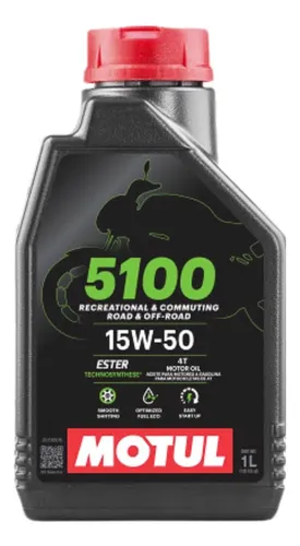 Óleo Para Motor De Moto Motul 5100 15w-50 4t 1l