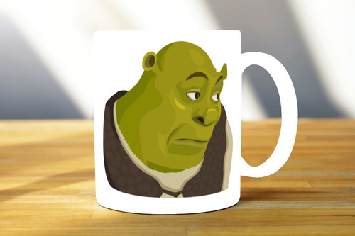 Taza Meme Sherk Ogro Burro