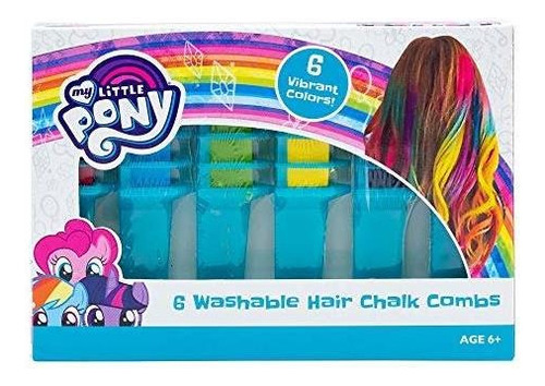 Gis Para Cabello - My Little Pony Hair Chalk Combs 6 Pac