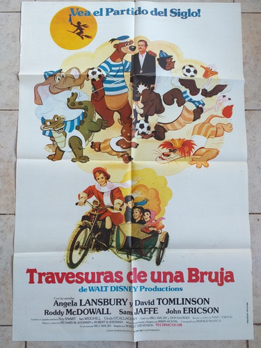 Poster Afiche Cine Disney Travesuras De Una Bruja (blanco) *