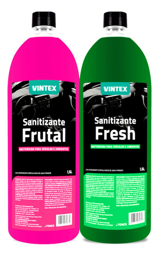 Kit Aromatizante Cheirinho Para Carro Frutal + Fresh Vonixx Cor Vermelho Fragancia Frutal Fresh
