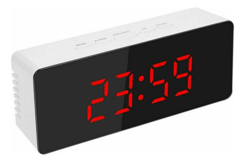 Reloj Despertador Digital Con Luz Termómetro, Lámpara De Esp