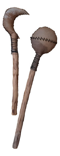 Ajna.drums Maraca De Madera Y Cuero 30 Cm Marrón