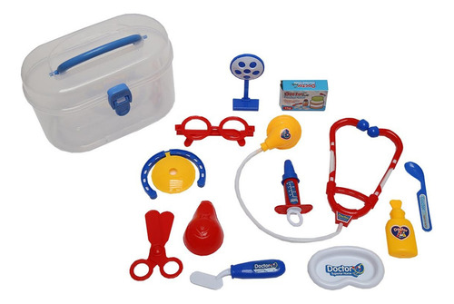 Juguete Kit Instrumentos Doctor Set Maletin Medico Para Niño Color Multicolor Al Azar