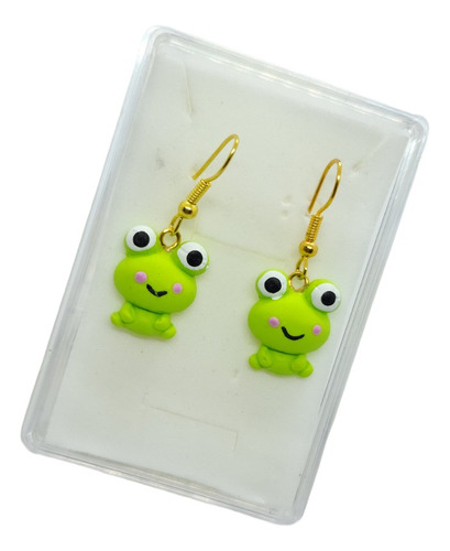 Aretes De Oso Dona Y Rana De Pasta Francesa 3 Pares