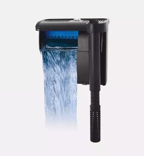 Resun Smx450 Streamax Filtro De Cascada Acuario Peces Caudal 330 Litros/hora Para Acuarios Peceras De 38 A 76 Lt Silencioso Filtración 4 Etapas Control De Flujo Aireación 5 Watts