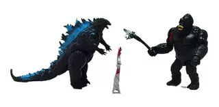 Brinquedos Godzilla Vs King Kong Bonecos Articulados Batalha