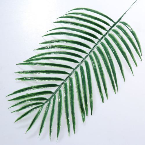 6 Piezas De Hojas Artificiales Falsas De Color Verde Para El