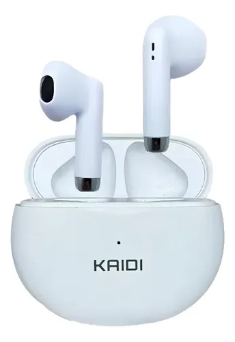 Fone De Ouvido Sem Fio Kaidi KD-770 Branco Com Bluetooth TWS IPX4