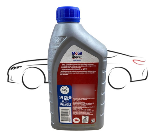 1 Litro Aceite Para Motor Mobil 20w50 Multigrado Mineral
