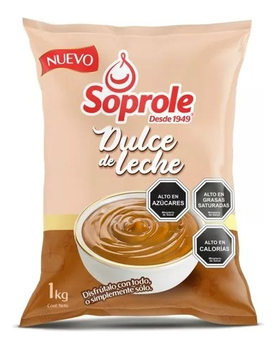 Manjar Dulce De Leche Soprole Bolsa 1 Kg