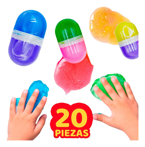 20 Slime Kawaii Cristal Moco Piñata Fiesta Regalo Infantil 