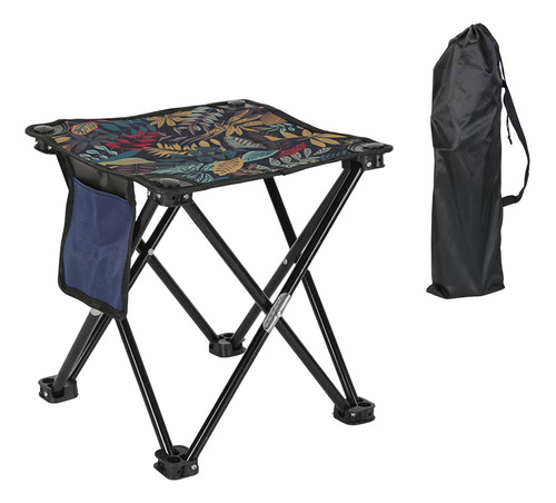 Taburete De Campamento Taburete Plegable Hojas Con Bolsa