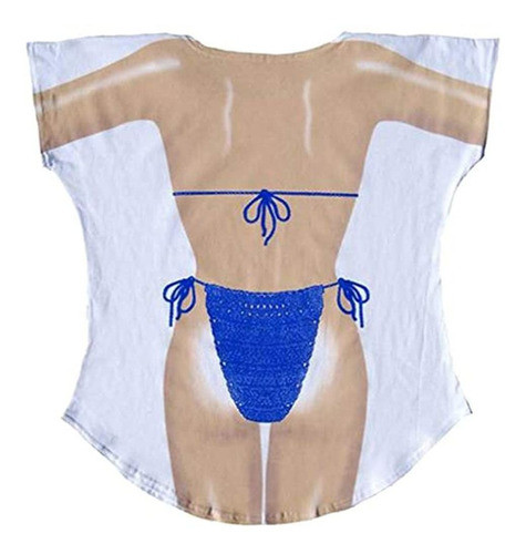 Camiseta De Mujer Ocean Macrame Bikini Cover-up Talla M  L 