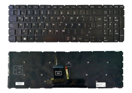 Teclado Para Laptop Toshiba S55-b P55-b L55-b Led Nuevo