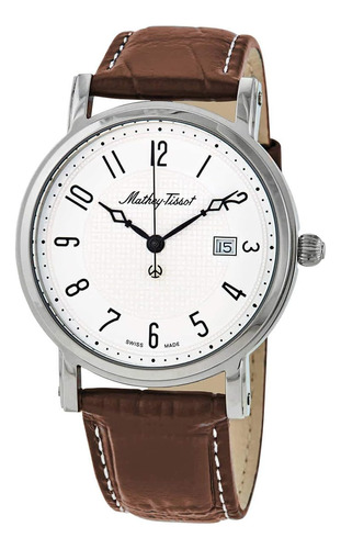 Mathey-tissot City Reloj Para Hombre Con Esfera Blanca Hbag