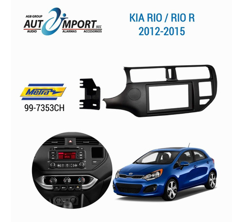 Adaptador De Radio Kia Rio / Río R 2012-2015 Metra Kit
