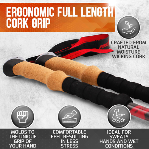 Pike Trail Bastones De Trekking Fibra De Carbono Ajustables