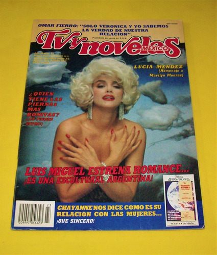 Lucia Mendez Revista Tv Y Novelas 1989 Yuri Luis Miguel
