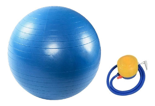 Pelota Gym Pilates Yoga 75 Cm Color Azul