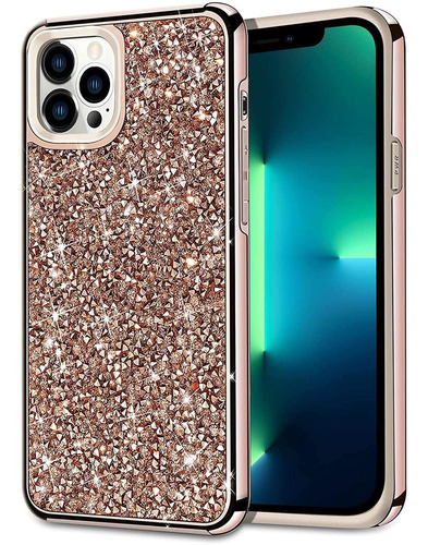 Compatible Con   13 Pro Case Glitter Rhinestone Bling D...