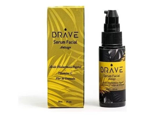 Serum Facial, Vit C, Ácido Hialurónico, Antiage, Brave